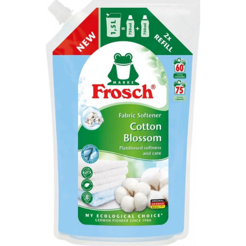 Кондиціонер-ополіскувач Frosch Квіти бавовни, 1,5 л